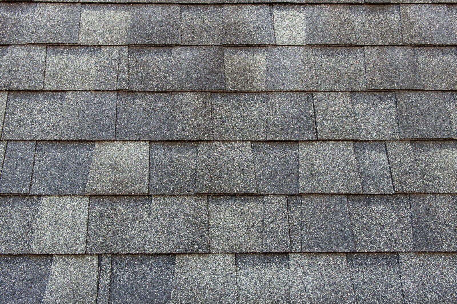 Close-up of gray asphalt shingles on a Richmond roof